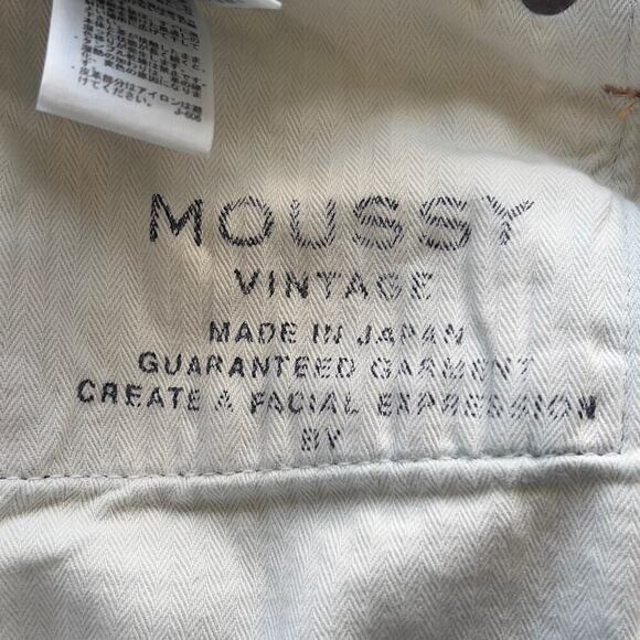 MOUSSY VISALIA DISTRESSED TAPERED BUTTON FLY JEANS IN BLUE NWT WOMEN'S SIZE 24 - Picture 16 of 16